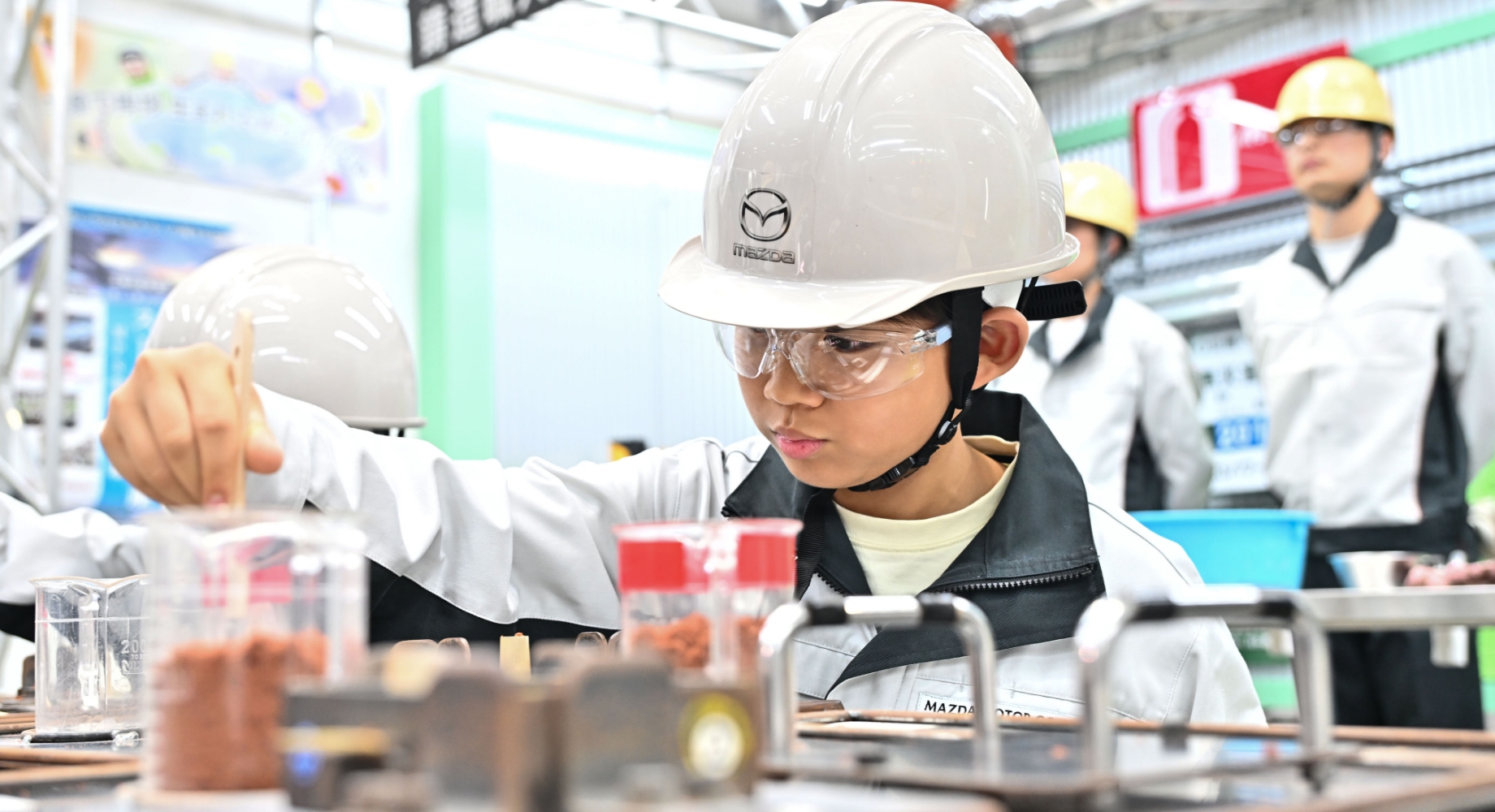 職業体験の様子