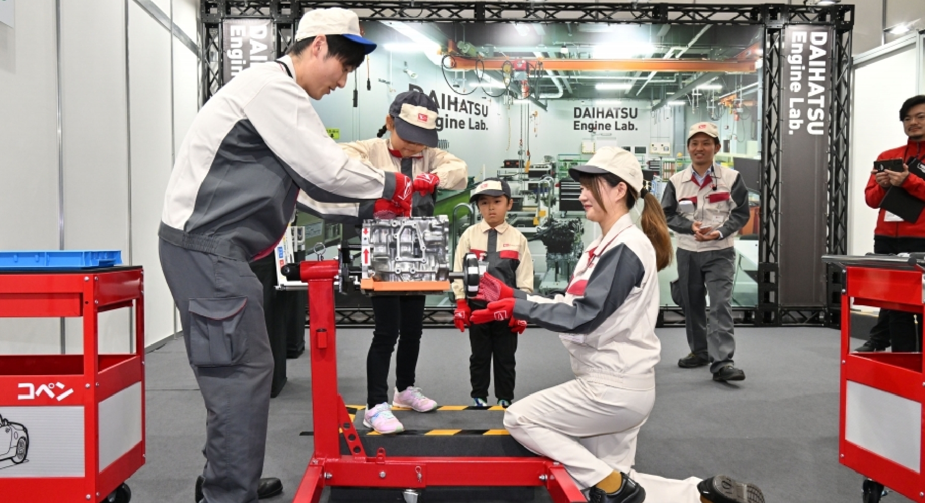 Kids enjoying work experiences